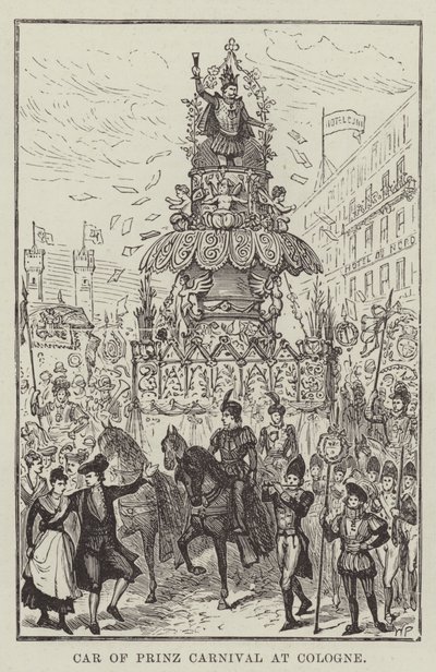 Car of Prince Carnival at Cologne by Walter Paget